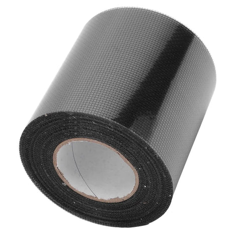 Roll of No Fuss Easy Quick Fix Self Adhesive Window Screen Repair Tape Patch For Mesh Doors Tents Pool Nets Cars Camping Tarps Yard Gates 80mm By 9.15m Black Fiberglass Mesh Repair Tape