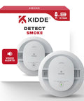 Smoke Detector With Hardwired Power And 10 Year Battery Backup 20SA10V Voice Alerts 85 Decibel Alarm Easy Install 1 Pack Great For Fast Clear Fire Warnings And Home Safety, front view