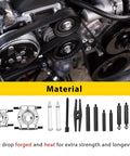 Heavy Duty 5 Ton Bearing Puller Set, 14 Piece Separator Kit With 2 Inch And 3 Inch Bearing Splitters; material and components displayed