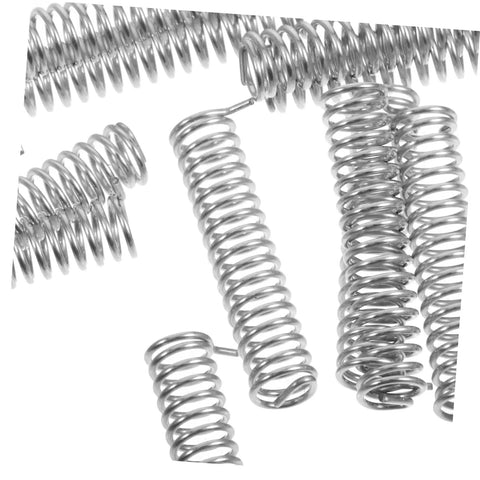 Premium 100Pcs Stainless Steel Compression Springs Assortment Kit For Versatile Diy Repairs, Auto And Car Fix-Ups, Heavy Duty Mini Mechanical Springs To Save Time And Cash stainless steel coil springs close-up