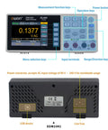 Front and back views of Portable Desktop Digital Multimeter With 3.5 Inch LCD Display For AC And DC Current Voltage XDM1041
