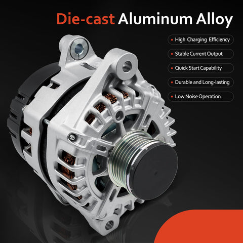 Beefed Up 150 Amp Alternator Replacement Fits 2014 2015 Kia Optima 2.0L 2.4L 2012 2014 Kia Sorento 2.4L 2013 2016 Hyundai Santa Fe Sport