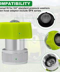 Three Quarter Inch Garden Hose Adapter For Pressure Washer Hoses, Universal Connector, Compatible With SPX Series Pressure Washers