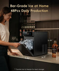 Woman using Crystal Clear Ice Ball Maker With CrystalFlux Technology For Countertop Use, 48pcs daily production