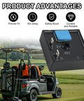 30 Second Brake Light Timer Relay For Golf Carts, Keeps Brake Lights On After You Let Off The Pedal, Compatible With 12V 24V 36V 48V Systems