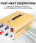 30A Jewelry Spot Welder Machine Handheld Pulse Arc Welder For Gold Silver Platinum And K Gold Jewelry DIY Repair, compact unit