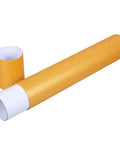 Yellow Poster Mailer Tube With Spacious Interior And Waterproof Design For Art Supplies And Travel Lightweight Round Drawing Storage Secure Artwork Shipping Portable Kraft Paper Tube For Posters And Sketches