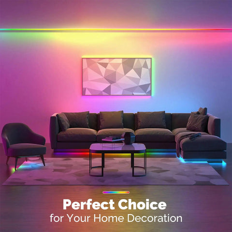 LED Strip Connector Kit For 5050 10Mm 4Pin With 8 Solderless Accessories used in vibrant living room setup