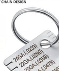 Metal Thickness Gauge For Sheets And Wires, Welding Gauge Plated Size Inspection Tool with laser-engraved scales and keychain.