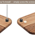 Premium Rubber Feet For Cutting Boards And Desk Furniture, Non Slip Bumpers With Heavy Duty Screws, 24 Piece Set installation example.