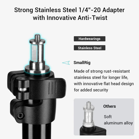 Dope Air Cushioned Aluminum Light Stand Extends To 110 Inches, 9.2 Ft For Softboxes with stainless steel 1/4 inch adapter