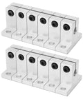 12 Piece Aluminum Alloy Linear Motion Rail Support Kit For CNC Shaft Guides And 3D Printers Low Friction Design Durable Rails Stable Mounts Built To Be A Workhorse For Precise Reliable Motion In Special Machinery, two aluminum rail supports