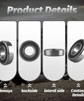 Rear Wheel Axle Shaft Bearing Fits Toyota SUVs and Pickups, 4Runner 1984-2001, Pickup 1984-1995, T100 1993-1998, Tacoma 1995-2001 Left or Right - Radial Deep Groove Ball Bearing 90363-40020 9036340020 Replacement - various angles.
