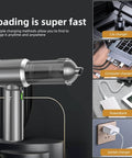 Cordless Handheld Vacuum With Brushless Motor And Up To 28000Pa Suction, 4 In 1 Cleaning System, One Touch Dust Removal, USB-C charging options