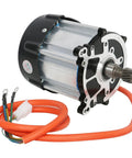 Heavy Duty 72V 1500W Brushless Electric Motor With 16 Tooth Output Shaft And Badass Torque For Diy Go Karts Mobility Trikes And Custom Atv Projects That Roll Smooth On Any Terrain You Pick, showcasing wires and aluminum housing.