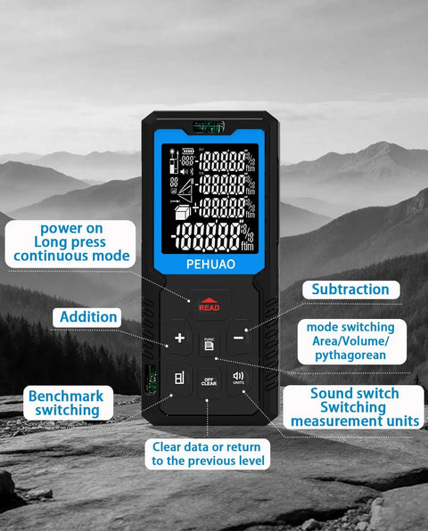 Tough As Nails Two In One Laser Tape Measure With A 165 Foot Range And 6.5 Foot Retractable Tape Perfect For Gritty Job Sites And Weekend DIYs Where You Really Gotta Nail Measurements Every Single Go Around