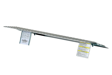Top Shelf Aluminum Hand Truck Dock Plate 36 X 24 Inches for Loading Dollies and Carts, heavy-duty, textured surface.