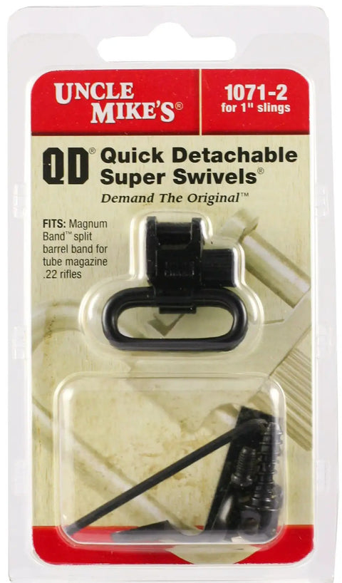 Quick Detachable.22 Caliber Tube Magazine Sling Swivels With Magnum Band Fit 0.42 To 0.47 Inch Tubes packaging