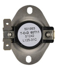 Genuine OEM High-Limit Thermostat 6931EL3001F Replacement For Dryers Overheat Protection Auto Shutoff visible in silver casing