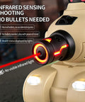 Close-up of infrared sensor on 2 Pack Infrared RC Battle Tanks With Realistic Sound Effects, Remote Control Tank Set For Kids Ages 6 To 12