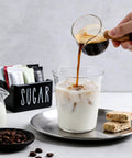 Ceramic Sugar Packet Holder And Tea Bag Organizer In Black For Kitchen Coffee Bar Table Office And Hospitality Use Farmhouse Style Compact Space Saving Storage For Hotels Restaurants And Homes on coffee table