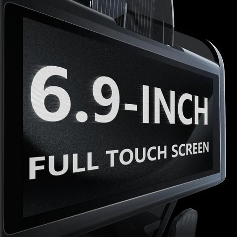 6.9-inch full touchscreen display of Ultra Series Mixed Denomination Money Counter With Dual Pocket And Reject Pocket