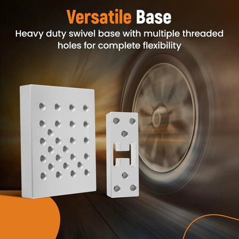 Universal Drill Press Support Plate Tool Set For 30 Ton Workshop Presses With Locator Plates shown with heavy duty base