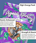 Organic Racing Pigeon Food Race Ready High Protein Bird Seed With Vitamin Premix For Endurance Muscle Recovery 5 lb Bag