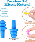 200 Pairs Silicone Ear Plugs Bulk With 10 Assorted Colors And Carry Cases For Sleeping, Noise Canceling, Silicone Detail