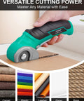 Top Christmas Stocking Stuffers For Men And Adults Ultra Lightweight Cordless Electric Scissors cutting through cardboard.