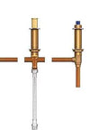 Two Handle Roman Tub Adjustable Valve With Shower Diverter For Half Inch CC Connection, MPACT Compatible Replacement Part