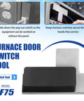 Magnetic Furnace Door Switch Depressor For HVAC Systems tool with strong magnetic tip for easy installation and quick repairs.