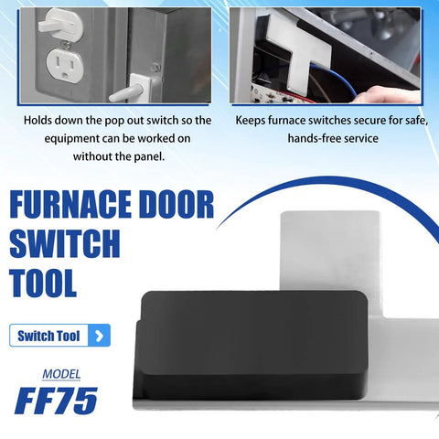 Magnetic Furnace Door Switch Depressor For HVAC Systems tool with strong magnetic tip for easy installation and quick repairs.
