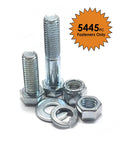 Beast 5,445 Piece Metric 10.9 Coarse Thread Fastener Kit With Hex Cap Screws, Hex Nuts, Zinc M6 to M20