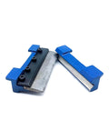 5-inch vise brake die set with magnetic side-mount, blue metal bending attachment