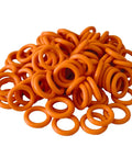 Leak Proof One Quarter Inch Pressure Washer O Rings Set For Quick Couplers That Fit M22 Connectors 100 Pack High Temperature Oil Resistant Replacement Seals Kit With Reusable Storage Case Orange