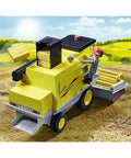 Country Combine Harvester Toy With Removable Cab And Movable Rotors For Kids Age Four And Up Realistic Farm Vehicle Playset on field