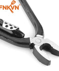 Pro Grade Auto Spring Loaded Safety Wire Pliers 9 Inch showing cutter and chrome finish