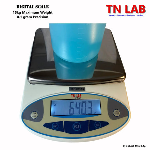 Professional Grade Built Tough Digital Scale With Dead On 0.1G Accuracy LED Backlit Panel Stainless Steel Tray, 15kg max.