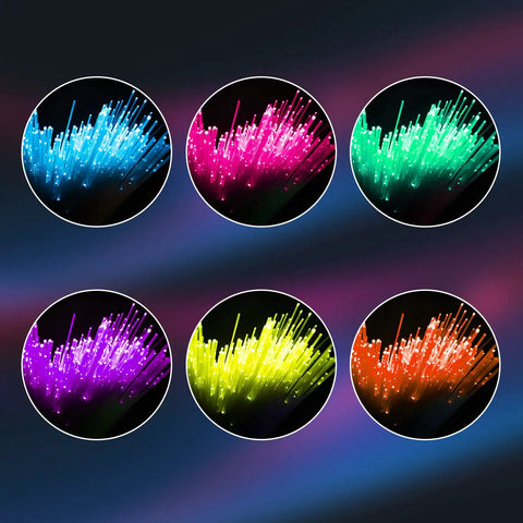 0.75mm Diameter PMMA Fiber Optic Cable Roll End Glow, 328ft Long For LED Star Ceiling Lights in multiple colors