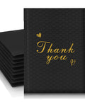 Thank You Bubble Mailers 6x10 Inch 25 Pack Self Sealing Padded Envelopes With Strong Adhesion Waterproof Cushioning Black
