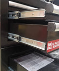 Side view of 20 Inch Double Spring Soft Close Drawer Slides 10 Pair Full Extension Ball Bearing 100 Lbs Capacity heavy duty hardware