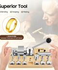 Pro Grade Ring Bender Tool Kit For DIY Jewelry Making With Dies, Metal Ring Bending Machine For Rings And Earrings