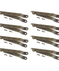 Bronze Box Lid Support Hinge 20 Pack Foldable Cabinet Stay Brackets for Wooden Boxes and Windows Retro Iron Lid Hinge