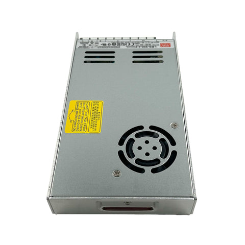 Bulletproof Design Ac To Dc Switching Power Supply 4.2V 60A Adjustable Enclosed, compact metal housing with ventilation holes.