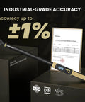 Pro Digital Torque Wrench Half Drive With 12.5 To 250.7 Ft Lb Range Plus Or Minus 1 Percent Accuracy LCD Readout in display box