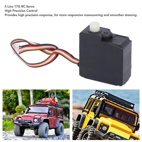 Killer Handling Rc Steering Servo delivering 17 grams of rock solid torque, ideal for 16101 16102 16103 RC cars, showing high precision design.