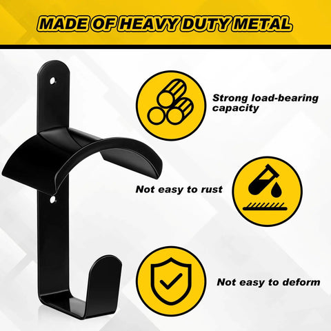 Wall Mount Horse Bridle Rack Black Metal Bridle Holder with hooks showing heavy-duty, anti-rust features for barn use
