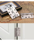 Rotating Concealed Door Hinges 2 Pack Stainless Steel Spring Butt Hinge Set displayed on map and installed on door