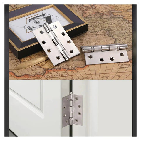 Rotating Concealed Door Hinges 2 Pack Stainless Steel Spring Butt Hinge Set displayed on map and installed on door